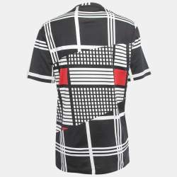 Versace Multicolor Printed Cotton Knit T-Shirt M