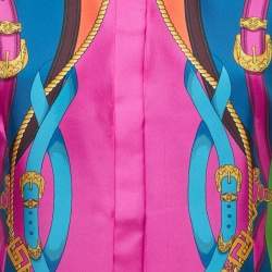 Pre Owned Versace Multicolor Baroque Printed Silk Shirt S