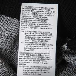 Versace Black/White Patterned Knit Sweatshirt XL
