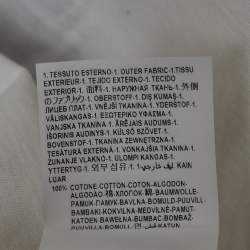 Pre Owned Versace White Logo Print Cotton T-Shirt M