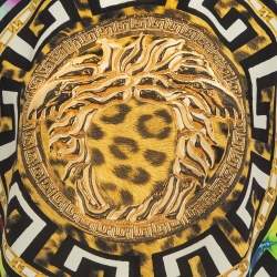 Versace Multicolor All-Over Print Silk Top M