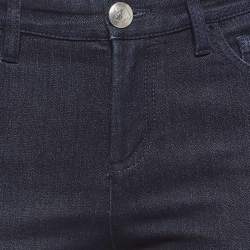 Pre Owned Versace Dark Blue Stretch Denim Skinny Jeans M Waist 28"