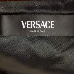 مملوكة مسبقًا Versace Brown Leather Mini Skirt S