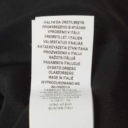 Versace Black Crepe Wrapped Scarf Accent Mini Dress S