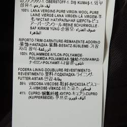 Pre Owned Versace Black Safety Pin Detailed Wool Double Breasted Blazer M