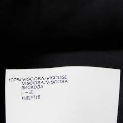 Pre Owned Versace Black Jersey Crystal Greca Embellished Tank Top M