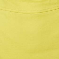 Versace Yellow Wool Pencil Skirt L