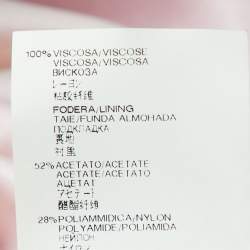 Pre Owned Versace Pink Tie-Dye Jersey Sleeveless Knee Length Dress L