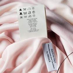 Pre Owned Versace Pink Tie-Dye Jersey Sleeveless Knee Length Dress L