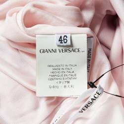 Pre Owned Versace Pink Tie-Dye Jersey Sleeveless Knee Length Dress L