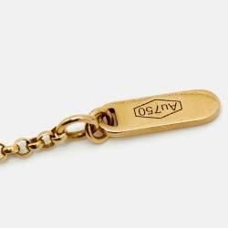 Pre Owned Versace Greek Key Motif 18K Yellow Gold Bracelet