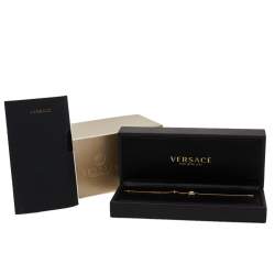 Versace Medusa Diamond 18K Yellow Gold Soft Charm Bracelet
