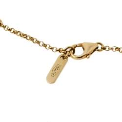 Versace Greek Key Motif 18K Yellow Gold Necklace