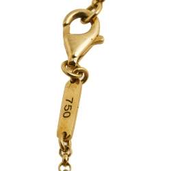 Versace Medusa Diamond 18k Yellow Gold Soft Charm Bracelet 