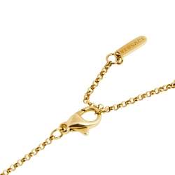 Versace Greca Diamond 18k Yellow Gold Chain Necklace