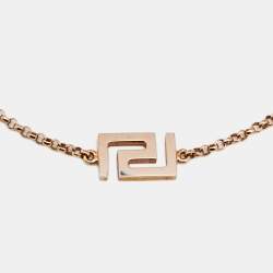 Versace Greek Key Motif 18K Yellow Gold Bracelet