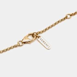 Versace Greca Mother of Pearl 18k Yellow Gold Necklace