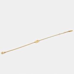 Versace Greek Key Motif 18k Yellow Gold Bracelet