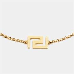 Versace Greek Key Motif 18k Yellow Gold Bracelet
