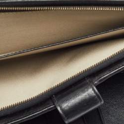 Pre Owned Versace Black Canvas and Leather Medusa Continental Flap Wallet