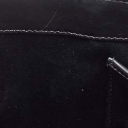 Pre Owned Versace Black Leather Medium Medusa Medallion Tote