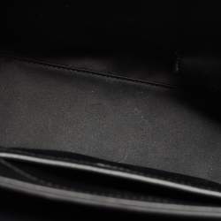 Pre Owned Versace Black Leather Medium Medusa Medallion Tote