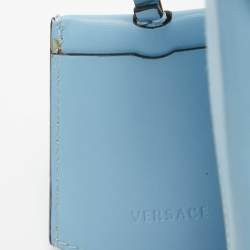 Pre Owned حقيبة كتف فيرساتشي DV  جلد أزرق فاتح