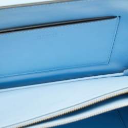 Pre Owned حقيبة كتف فيرساتشي DV  جلد أزرق فاتح