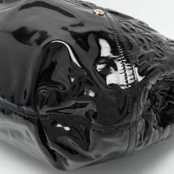 Versace Black Patent Leather Satchel