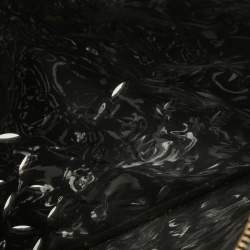 Pre Owned Versace Black Lasecut Leather and PVC Medusa Shoulder Bag