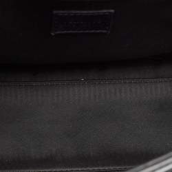 Pre Owned Versace Black Patent Leather Medium Medusa Medallion Tote