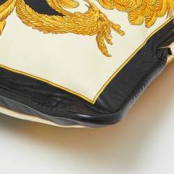 Versace Multicolor Leather Tiger Printed Medusa Shoulder Bag