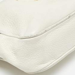 Versace White Leather Small Medusa Camera Bag