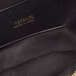 Versace Black Quilted Leather Medusa Belt Bag