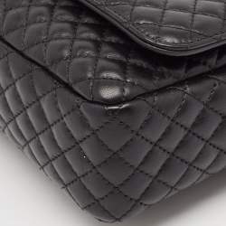 Versace Black Quilted Leather Icon Shoulder Bag