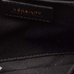 Versace Black Quilted Leather Icon Shoulder Bag