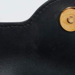 Versace Black Leather Mini La Medusa Top Handle Bag
