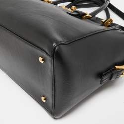 Versace Black Leather Medusa Tote