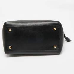 Versace Black Leather Medusa Tote