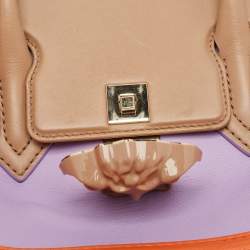 Pre Owned Versace Tricolor Leather Palazzo Empire Tote