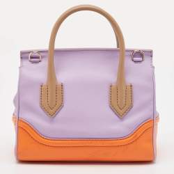 Pre Owned Versace Tricolor Leather Palazzo Empire Tote