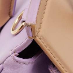 Pre Owned Versace Tricolor Leather Palazzo Empire Tote