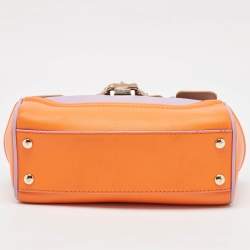 Pre Owned Versace Tricolor Leather Palazzo Empire Tote