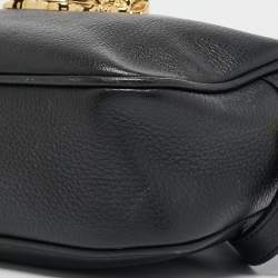 Pre Owned Versace Black Leather Palazzo Medusa Camera Crossbody Bag