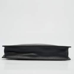 Versace Black Leather Virtus Crossbody Bag