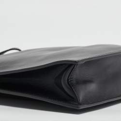 Versace Black Leather Virtus Crossbody Bag