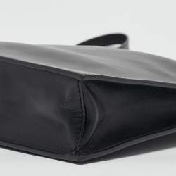 Versace Black Leather Virtus Crossbody Bag