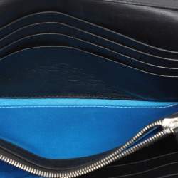Versace Black Leather Wallet On Chain