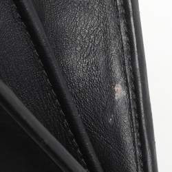 Versace Black Leather Wallet On Chain