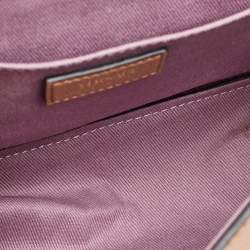 Pre Owned Versace Beige Leather Small La Medusa Flap Shoulder Bag